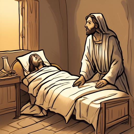 Lazarus Falls Ill
One day, Lazarus falls seriously ill, causing great concern among his sisters, Mary