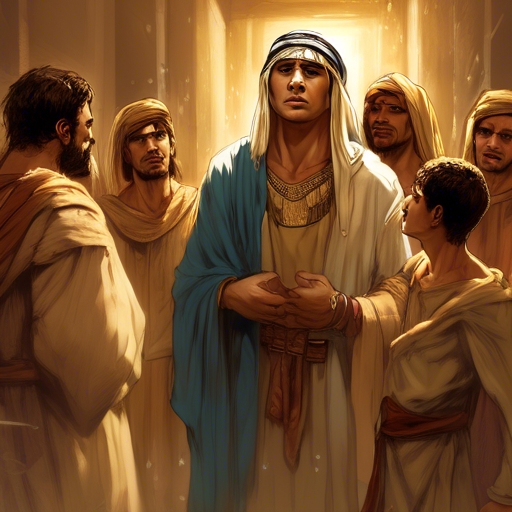 Joseph Reveals His Identity
Joseph could no longer control himself before his attendants, so he cried