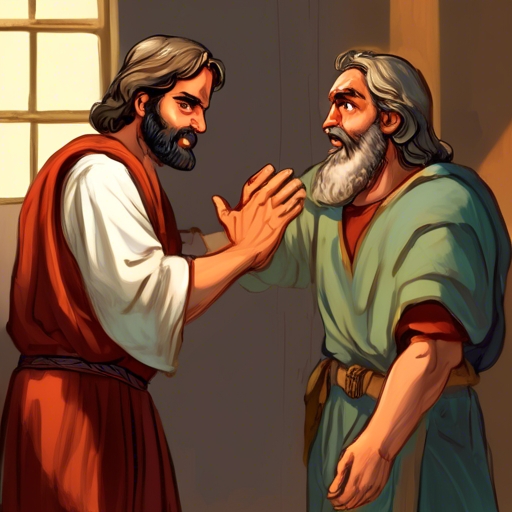 Ananias Heals Saul
Ananias laid his hands on Saul and said, "Brother Saul, the Lord Jesus,