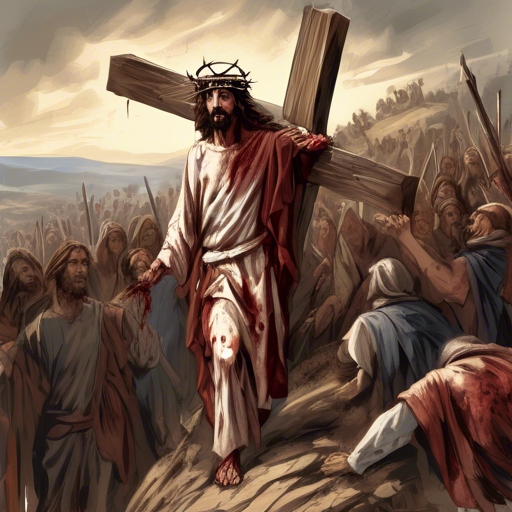The Crucifixion of Jesus
Despite Pilate finding no fault in Jesus, the crowd demanded his crucifixion.