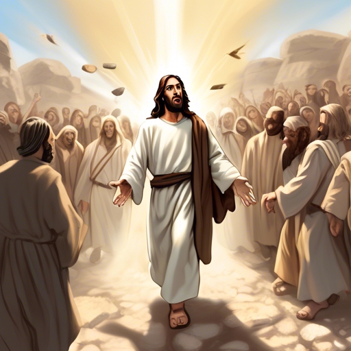 8. The Jews Attempt to Stone Jesus
As Jesus continues to speak, the Jews become more