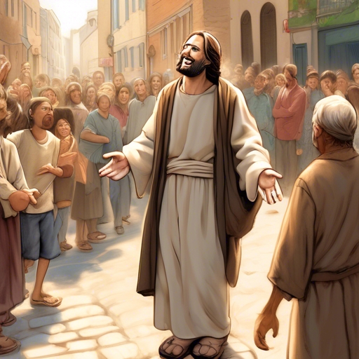 Jesus Passes By
People told the blind man that Jesus was passing by. The blind man