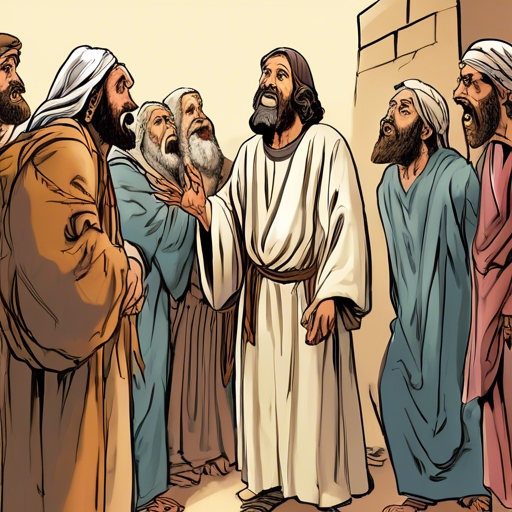 The Pharisees Question the Blind Man
The Pharisees heard about the blind man