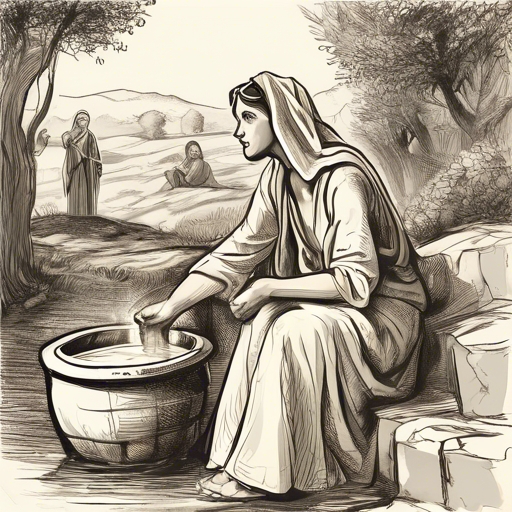 The Samaritan Woman Meets Jesus at the Well
One day, a Samaritan woman went to draw