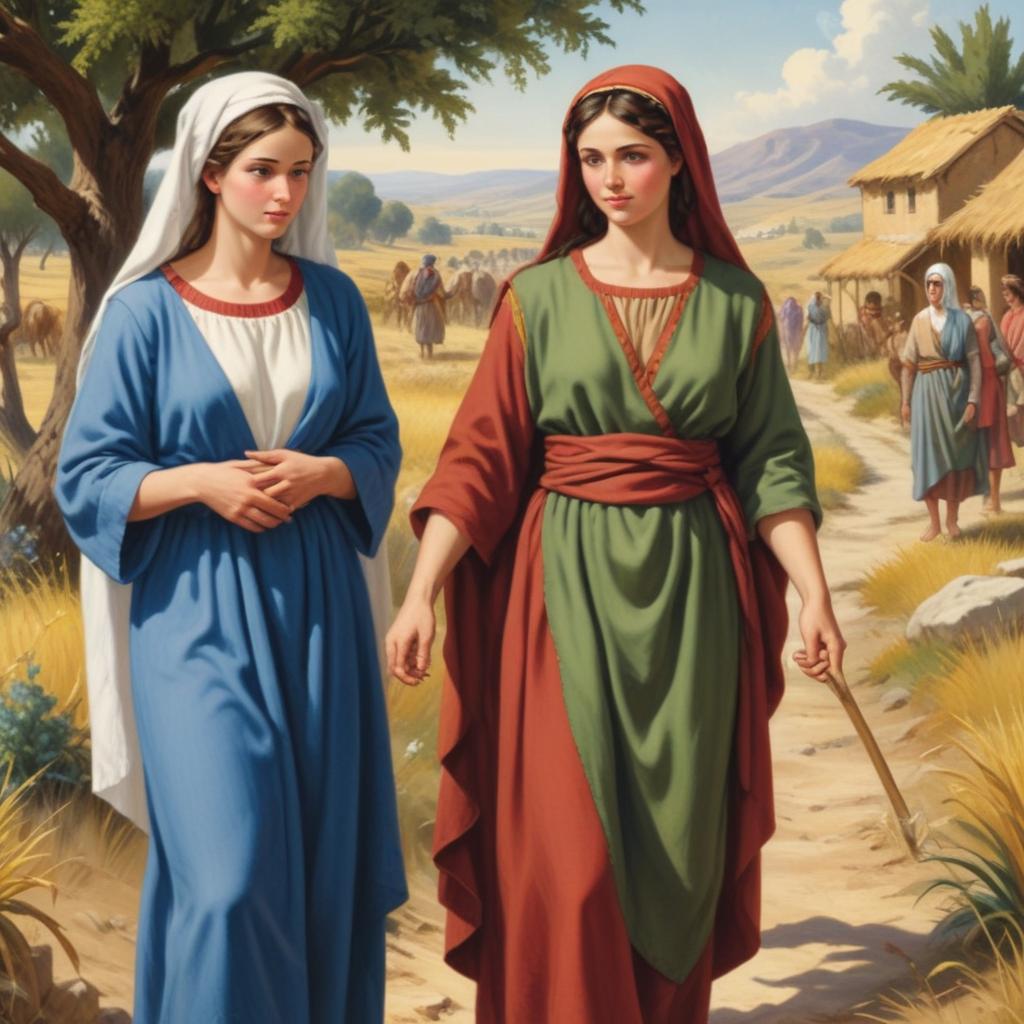 Ruth 1:6 Quiz - Ruth Stays With Naomi