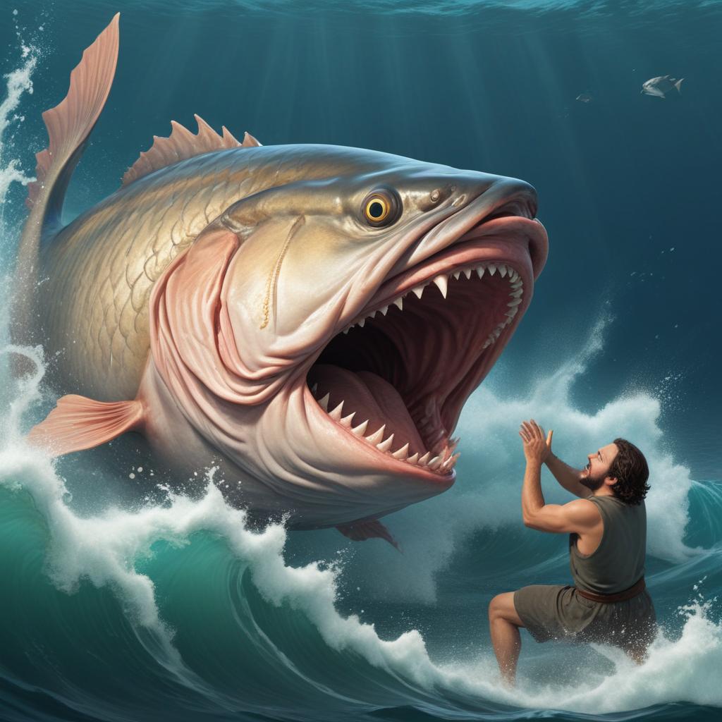 Jonah 1:17 Quiz - Jonah Is Swallowed By A Great Fish