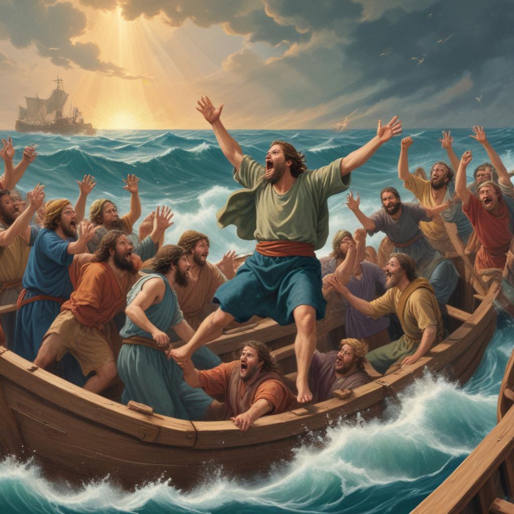 Jonah 1:4 Quiz - Jonah Is Thrown Overboard