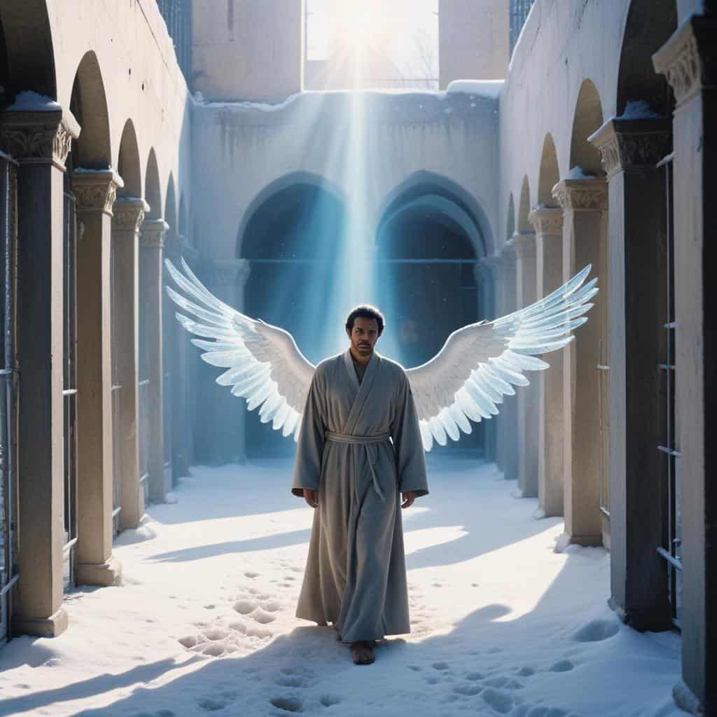 n the book of Acts, we read about a miraculous event where Peter, one of Jesus' disciples, is freed from prison by an angel.